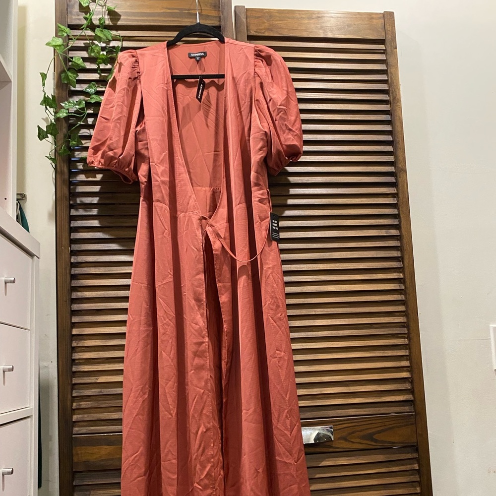 Burnt orange dress